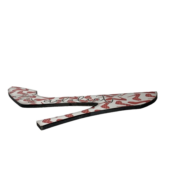 Plaque High Heel Shoe Addict Graphic Wall Sign Hang or Freestanding 10 X 8 in - Picture 4 of 11